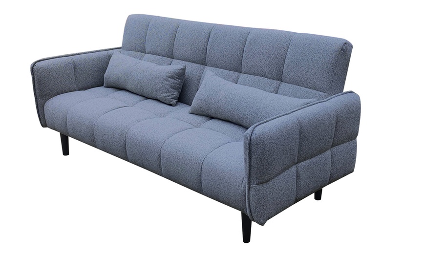 Image 4: DS Living Bello 2 Seater Sofa Bed in Grey or Silver