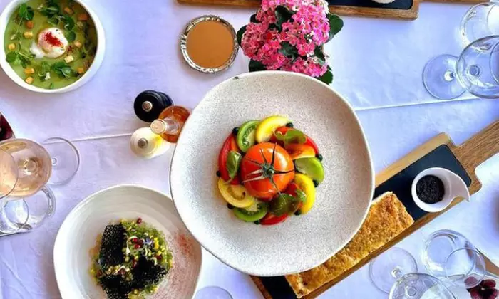 Menu gastronomique en duo avec L'Amandier de Mougins