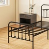 Image 13: HomCom Metal Bed Frames in Various Sizes and Colours