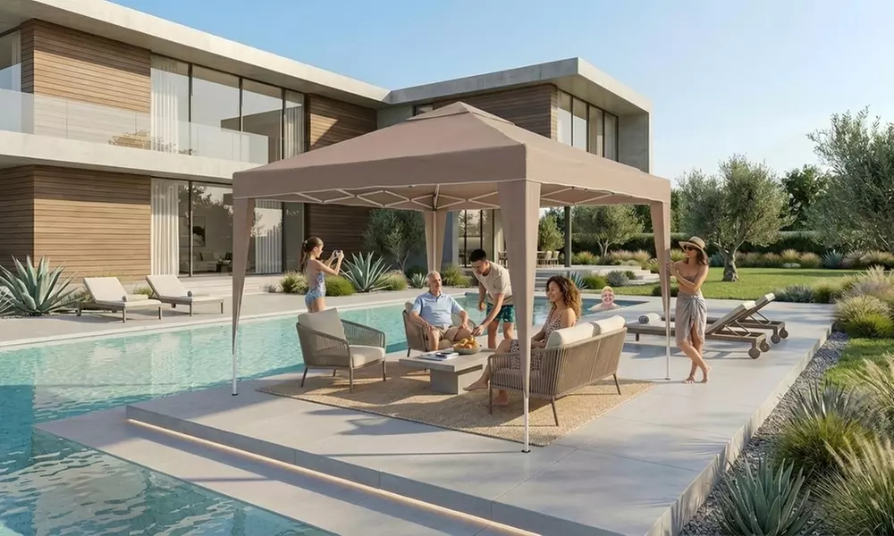 Gazebo pieghevole impermeabile 3 x 4 m