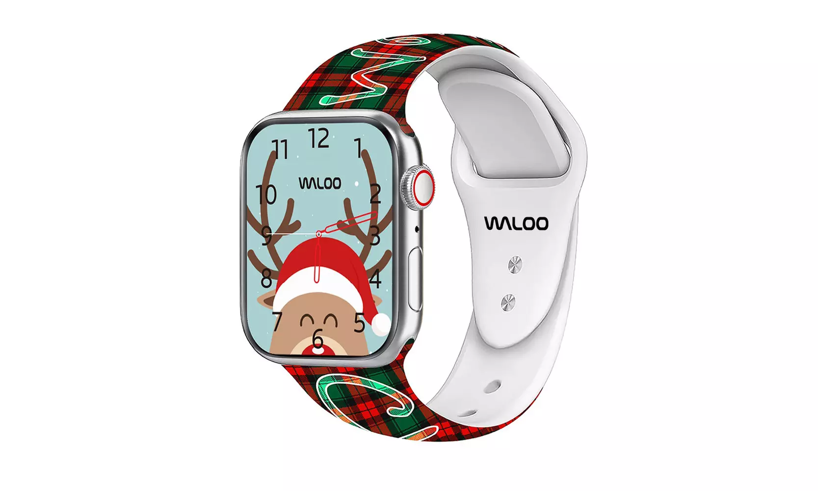 Waloo Christmas Silicone Sport Replacement Band For Apple Watch - All Series