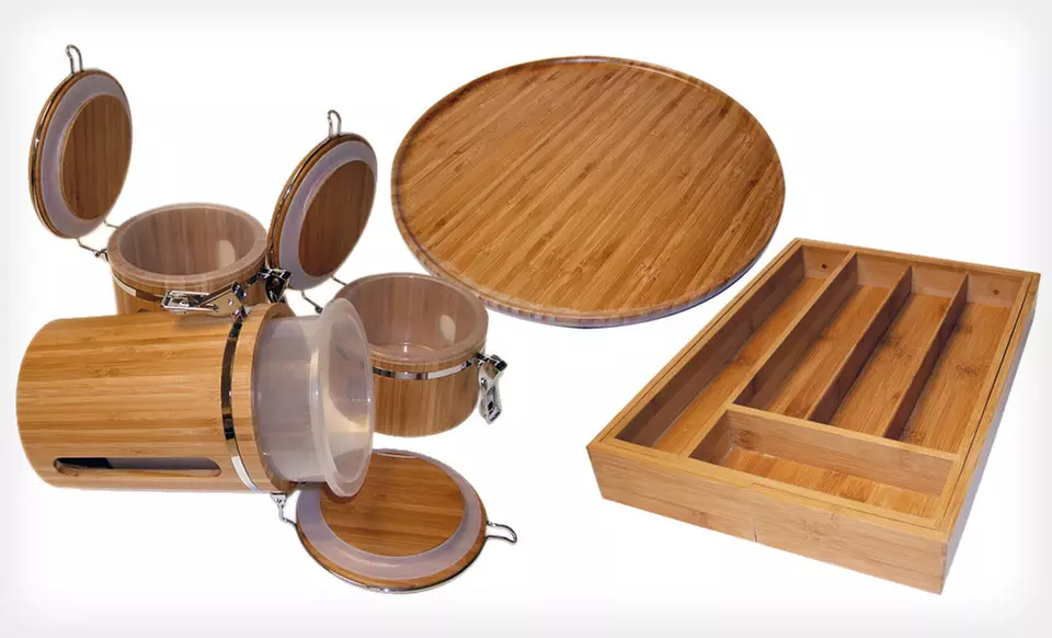 Le Chef Bamboo Kitchen Accessories (Up to 60% Off). Three Options Available. Free Shipping and Free Returns. - Primary Image