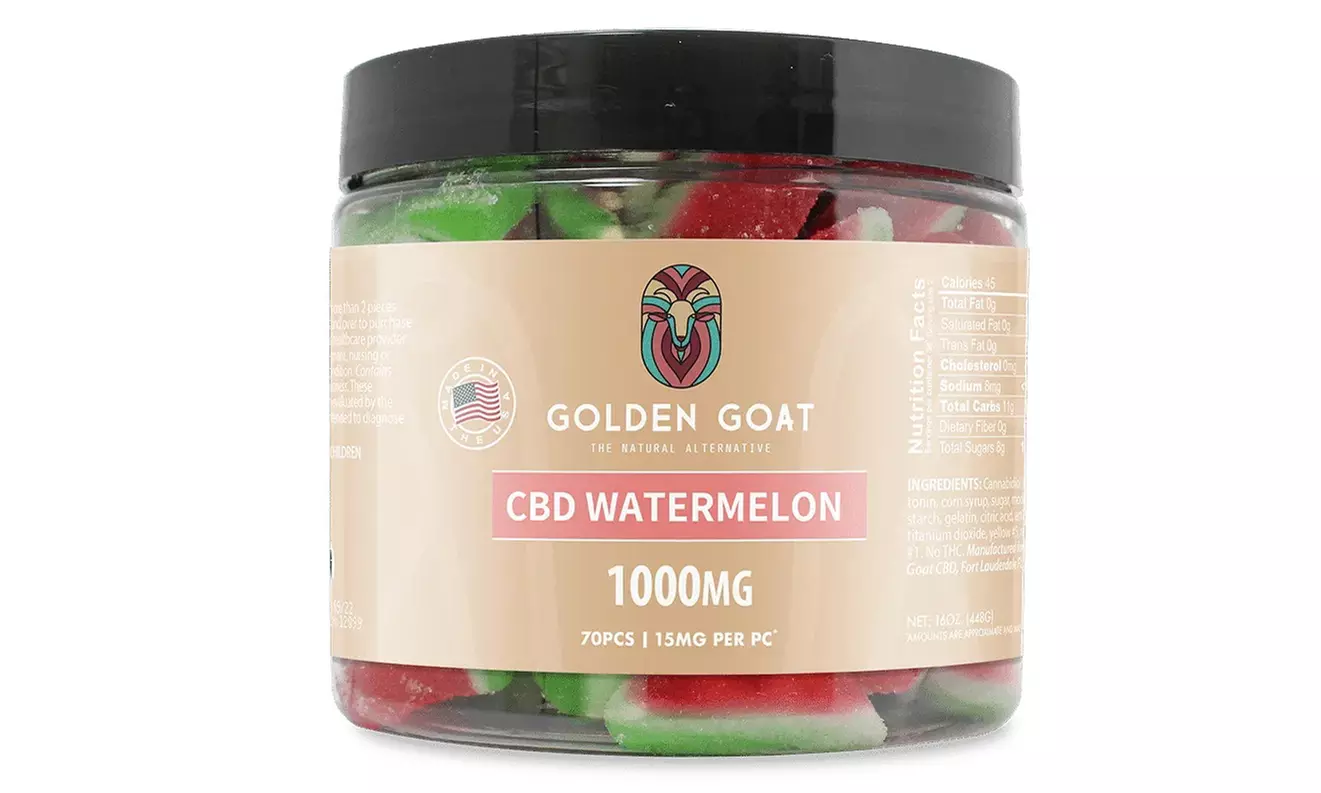 100% Organic CBD-Infused Sweet Watermelon Gummy Candy (250MG - 12000MG)