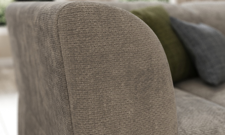 Image 2: Lena 3 Seater Fabric Sofa