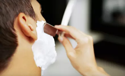 Classic Haircut with Gentleman’s Shave or Facial at Professional Barber Shop (Half Off). Two Options Available. - Primary Image