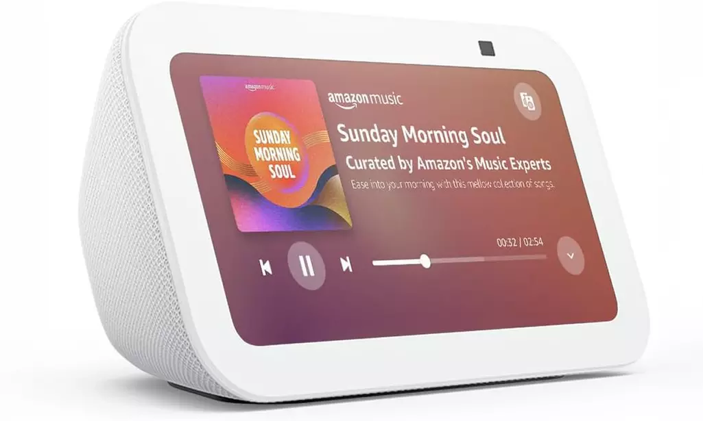 New Amazon Echo Show 5 (3rd Gen) Smart Display - 5.5'', Deeper Bass, Camera Cover, Smart Home Hub