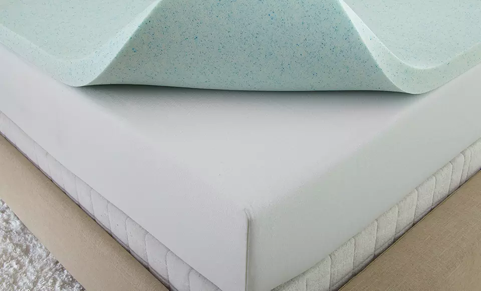 PuraSleep Temperature Regulating Gel-Memory Foam Mattress Toppers from $79.99–$179.99. - Second Medium