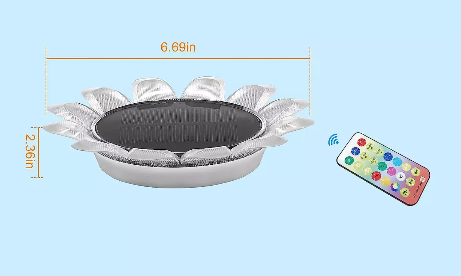 Solar-Powered Floating Pool Lights