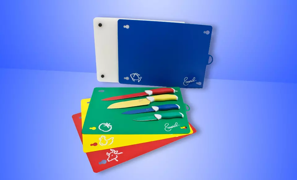 $39.99 for an Emeril 4-Knife and 5-Cutting Board Set ($64.60 List Price). Free Shipping and Returns. - Primary Image