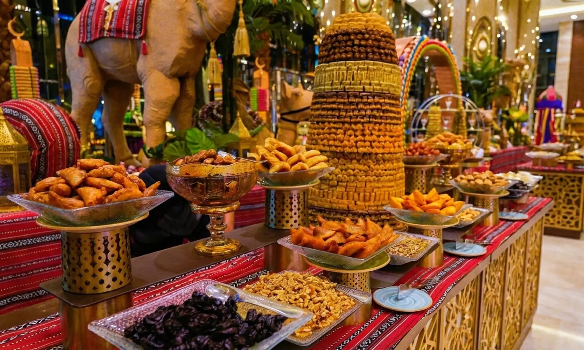 Eid Buffet Plus Live Cooking Stations with Drinks and Outdoor Vibes