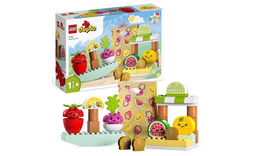 Image 1: LEGO Duplo Farmers Market Toy Set