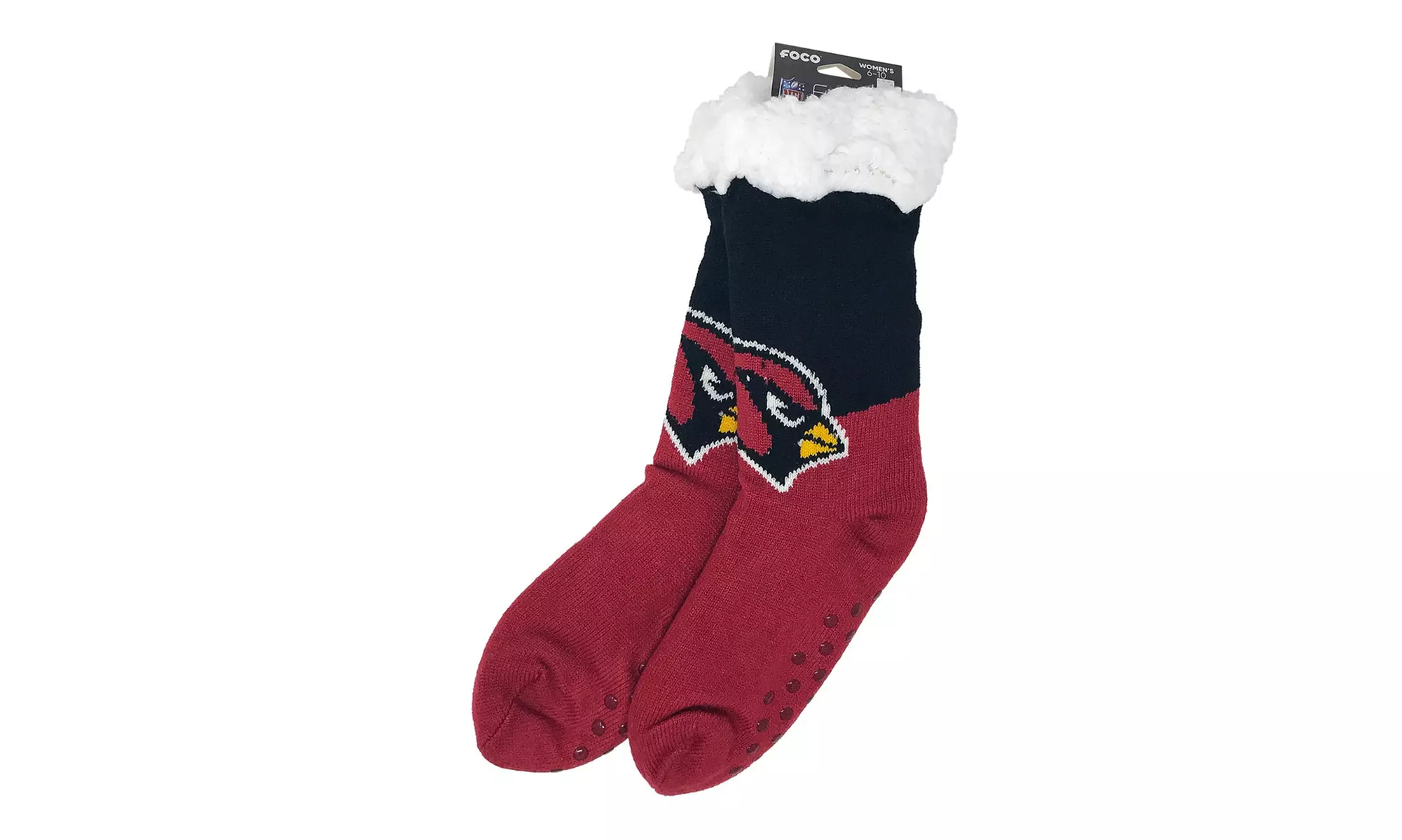 Forever Collectibles Women's NFL Footy Sherpa Sock Slippers