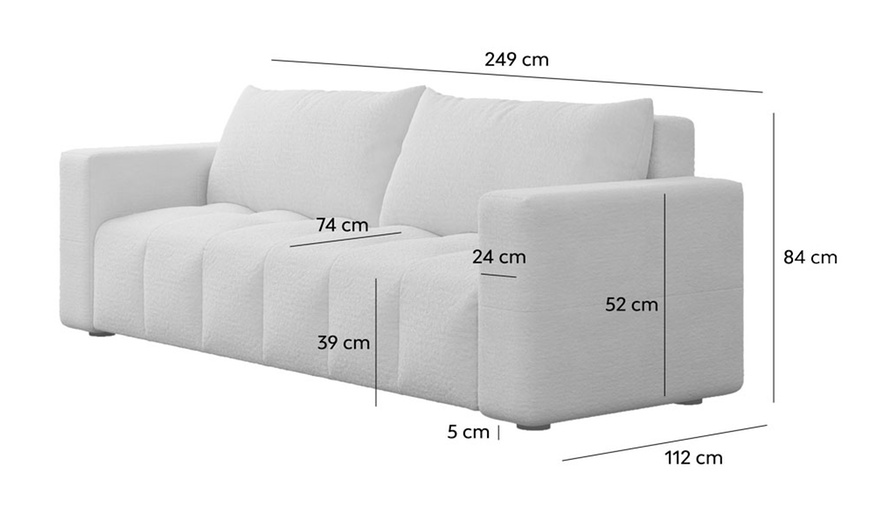 Image 11: Canapé convertible 3 places "Midland" de Kocoon avec coffre