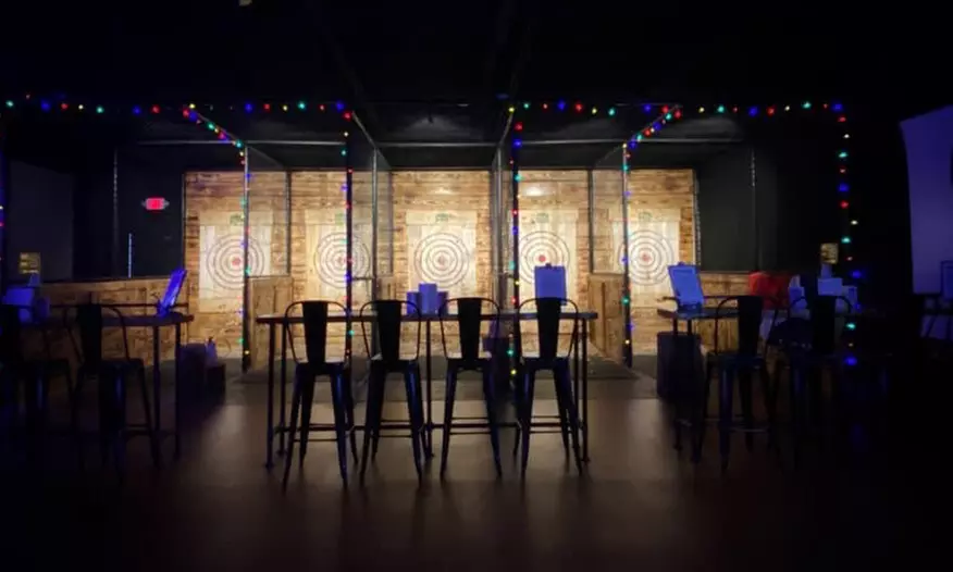 One-Hour Axe-Throwing Session at JD's Hideaway (Up to 25% Off). Two Options Available. - Second Medium