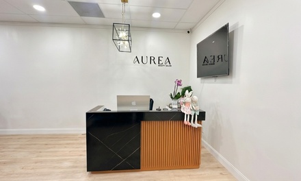 One Women's Haircut + Shampoo, Conditioning & Blow-dry + Root Color Touch-Up - Aurea Beauty Salon