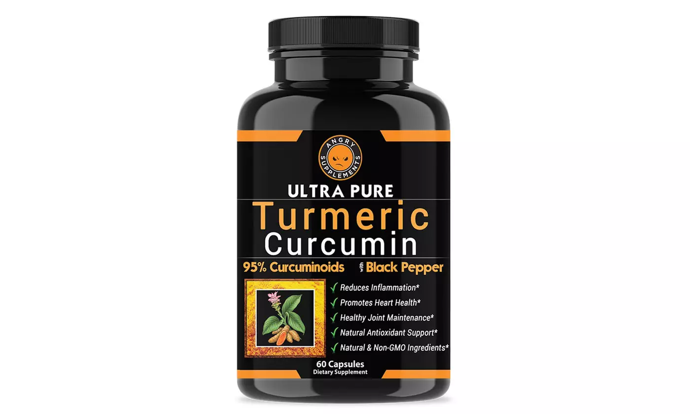 Angry Supplements Ultra Pure Turmeric and Joint Support w. Glucosamine