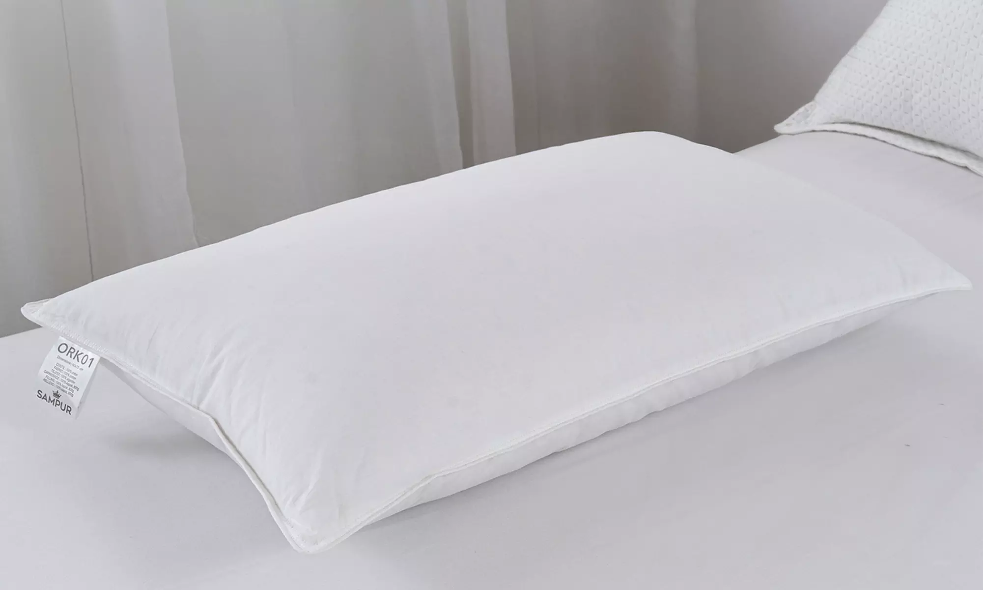 1x, 2x oder 4x Sampur Kopfkissen aus 100% natürlicher Bio-Kapokfaser