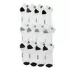 White with Black Heel