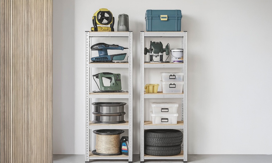 Image 5: Lot de 2 étagères en métal 