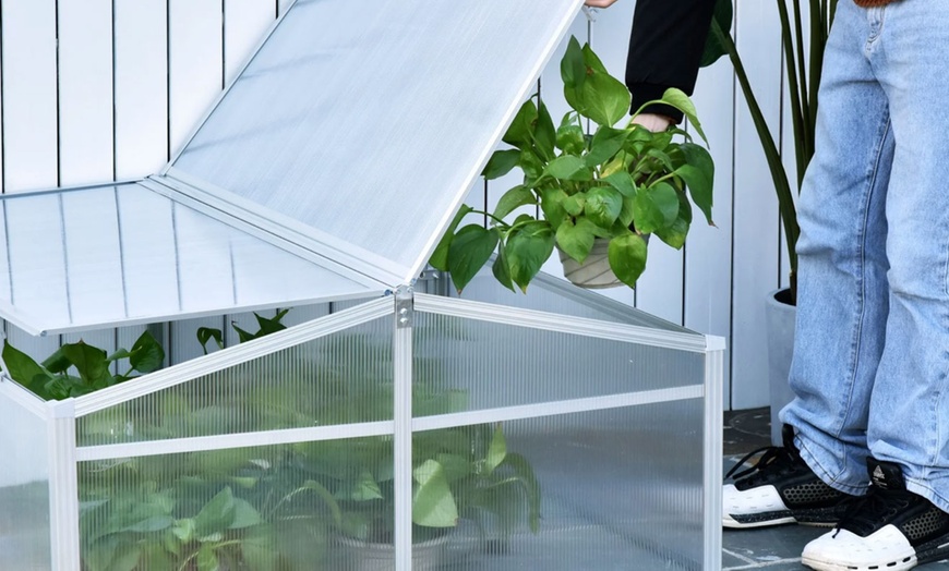 Image 24: Outsunny Small Greenhouse