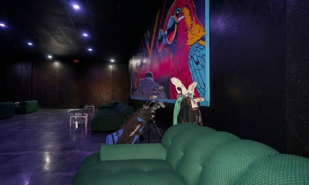 Up to Four Players - 90 Minutes Golf Simulator Session - 2 Birdies 1 Lounge