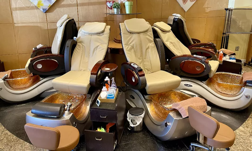 Spa or Gel Mani, Spa Pedi w/ Optional Gel, Spa Mani w/ Spa Pedi & More