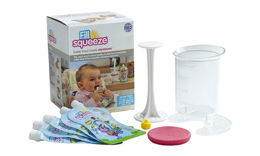 Image 1: Fill n Squeeze Baby Food Pack