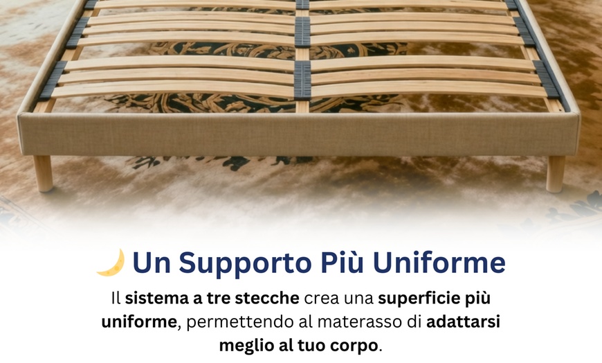 Image 15: Rete a doghe e materasso in memory foam