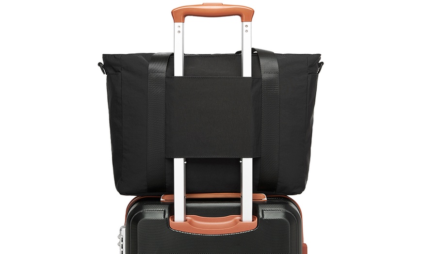 Image 8: Travel-Smart Laptop Tote with 15.6” Protection and 3-Way Carry Design