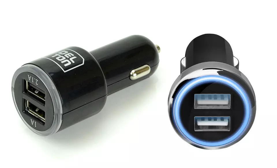 Delton CORE 2.1-Amp Dual-Port USB Vehicle Charger - Primary Image
