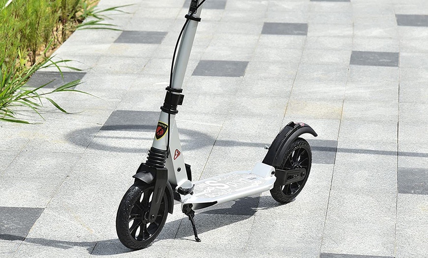 Image 13: HomCom Teens Height Adjustable and Foldable Scooter