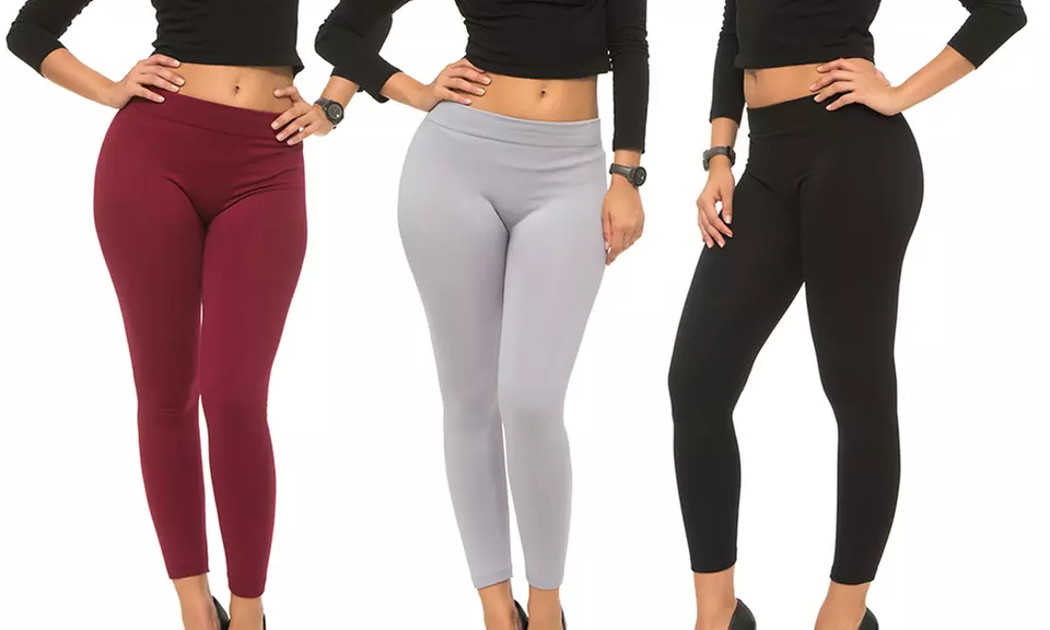 Coco Limon Women's Fur Leggings (3-Pack) - Second Medium