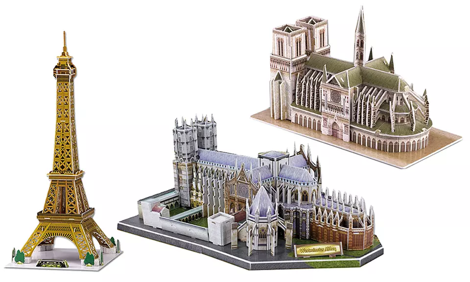 French and British Historical Landmarks 3D Puzzles - Primary Image