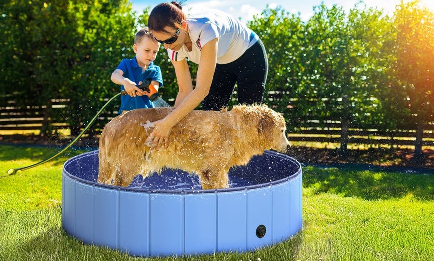 Image 11: PawHut Round Pet Paddling Pool in Various Sizes