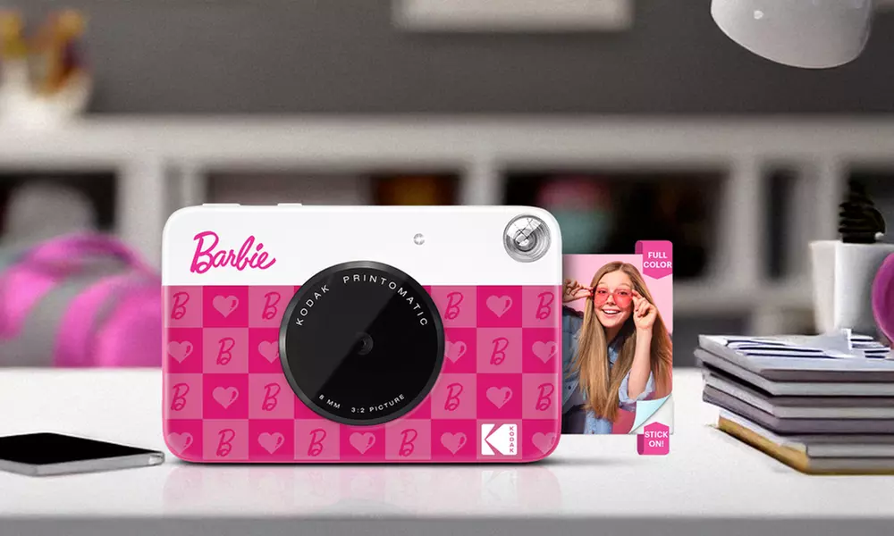 Barbie x Kodak Printomatic 2x3 Instant Print Camera, 5MP Portable Camera