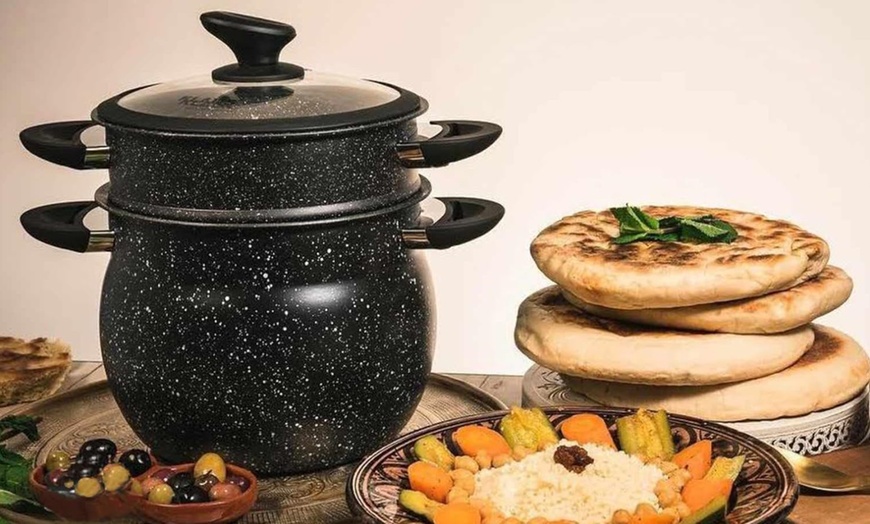 Image 4: Couscoussier en acier inoxydable avec couvercle en verre Royalty Line