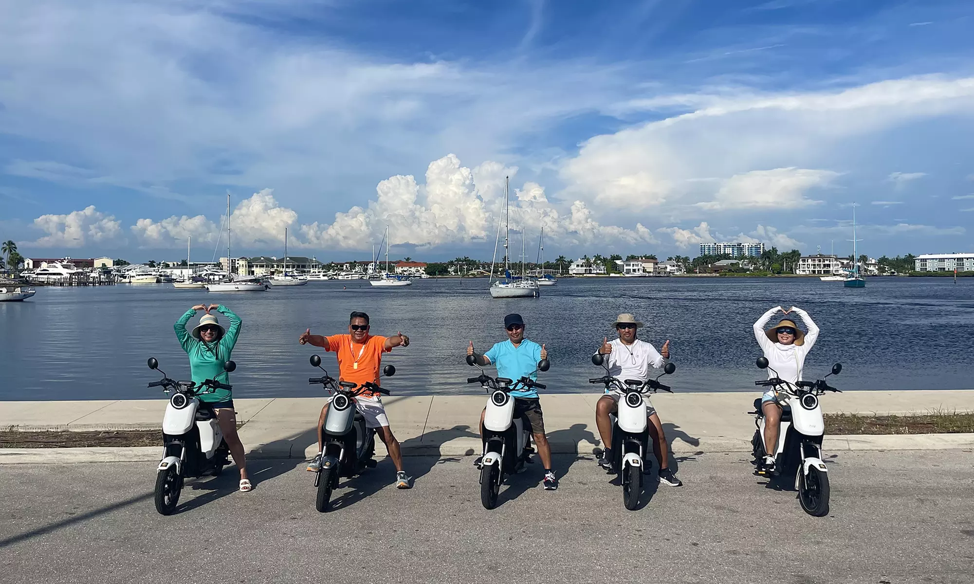 Discover Naples Bay Views on a Guided Electric Moped Tour Adventure