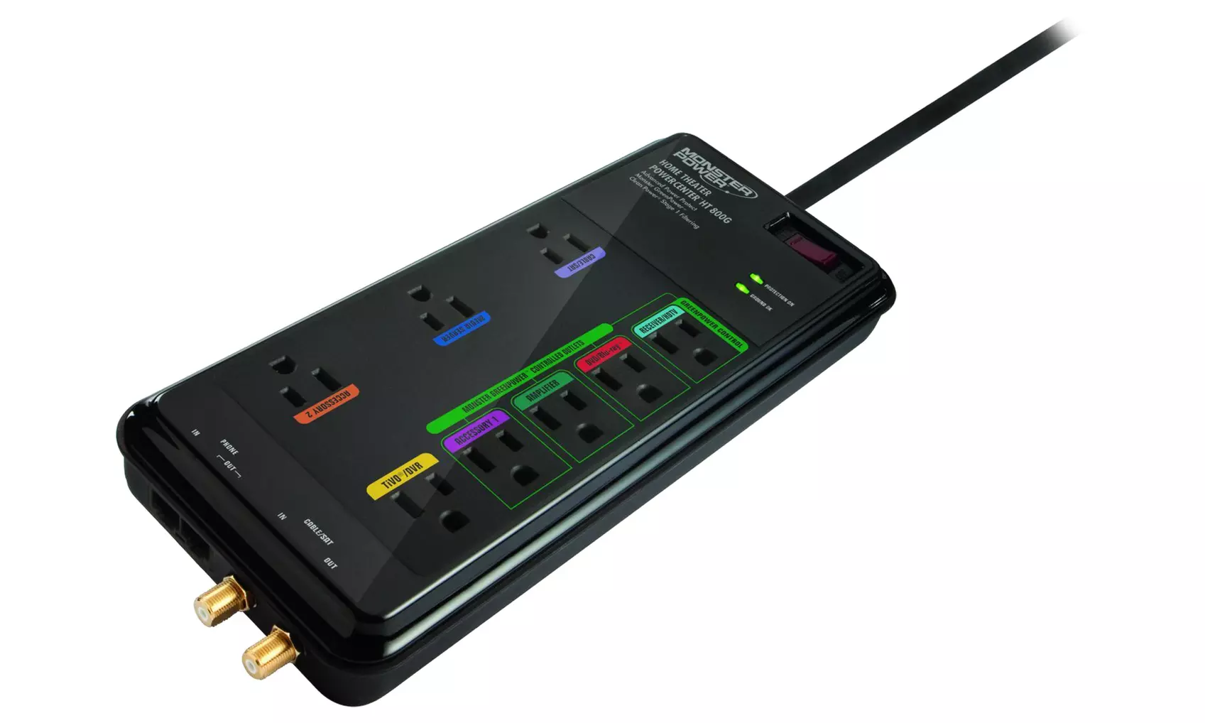 Monster Home-Theater PowerCenter Surge-Protector Power Strip with GreenPower (Refurbished) - Primary Image