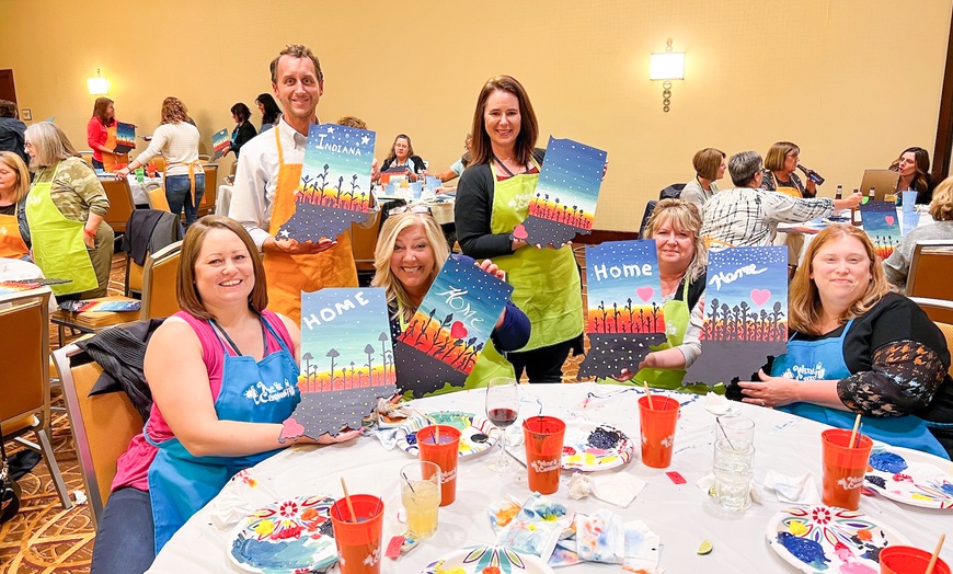 Image 2: Unleash Your Inner Picasso: Sip, Paint, and Party Like Never Before!