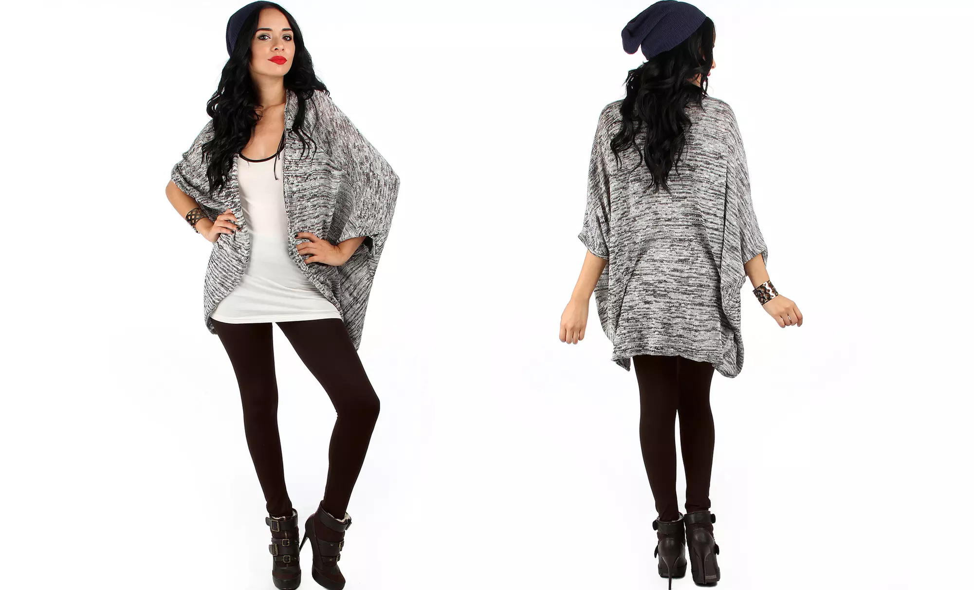 4-Pack of Plus-Size Fleece Leggings - Second Medium