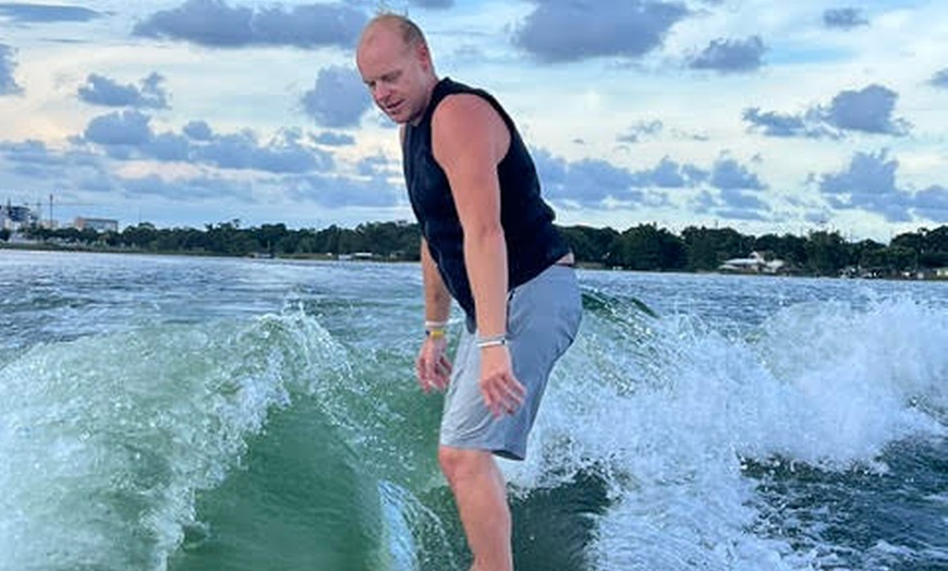 Image 3: Catch Waves with Exclusive Wakesurfing or Waterboarding Lessons