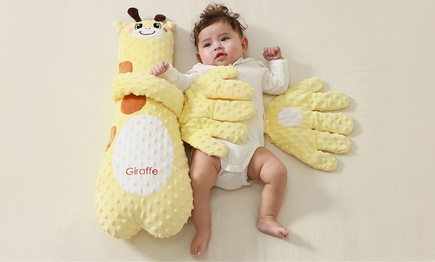 Image 1: Soothing Baby Sleep Pillow with Remote Control