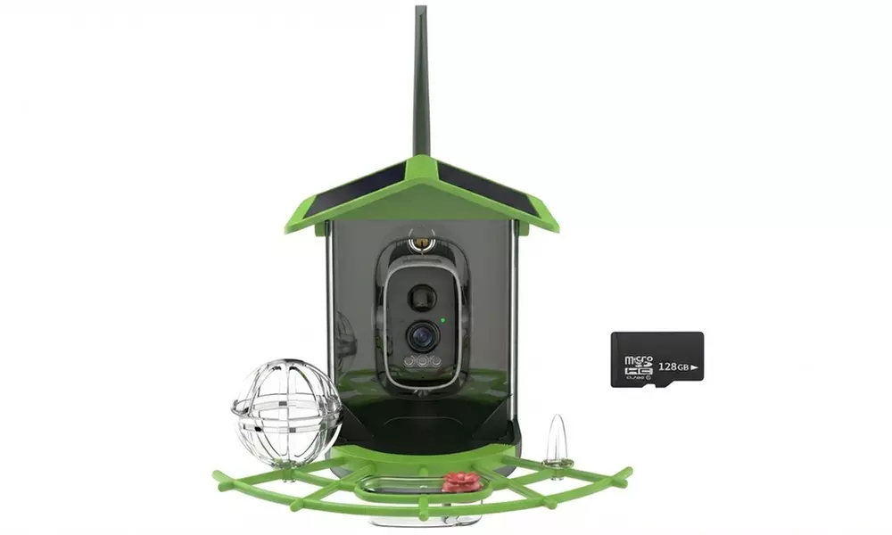 HD Solar Bird Feeder Camera with Colour Night Vision