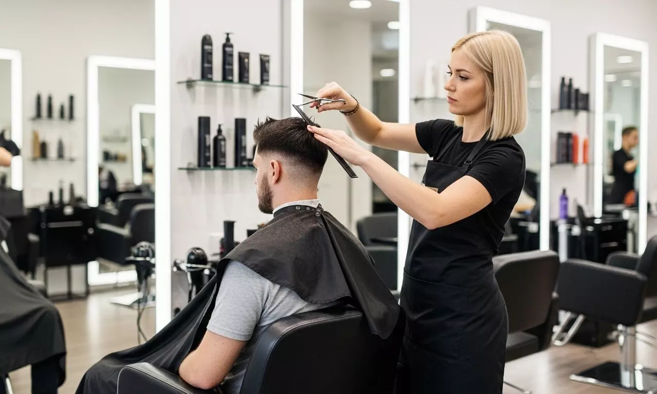 One or Two Men's Haircut and Shampoo + Optional Beard Trim