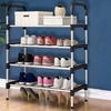 Image 5: Lightweight Multi-Tiered Stackable Mental Shoe Organiser for Entryway
