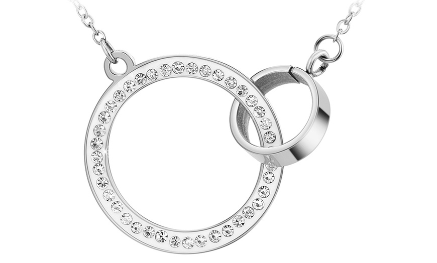 Image 15: Collar con colgante de enlace o corazón de SC Crystal