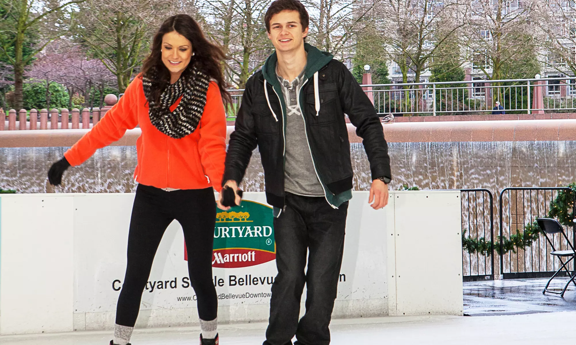 $20 for Ice-Skating Admission and Skate Rental for Two at Bellevue Downtown Ice Rink ($30 Value) - Second Medium