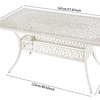 Image 38: Garden Outdoor Cast Aluminum Vintage Bistro Table 