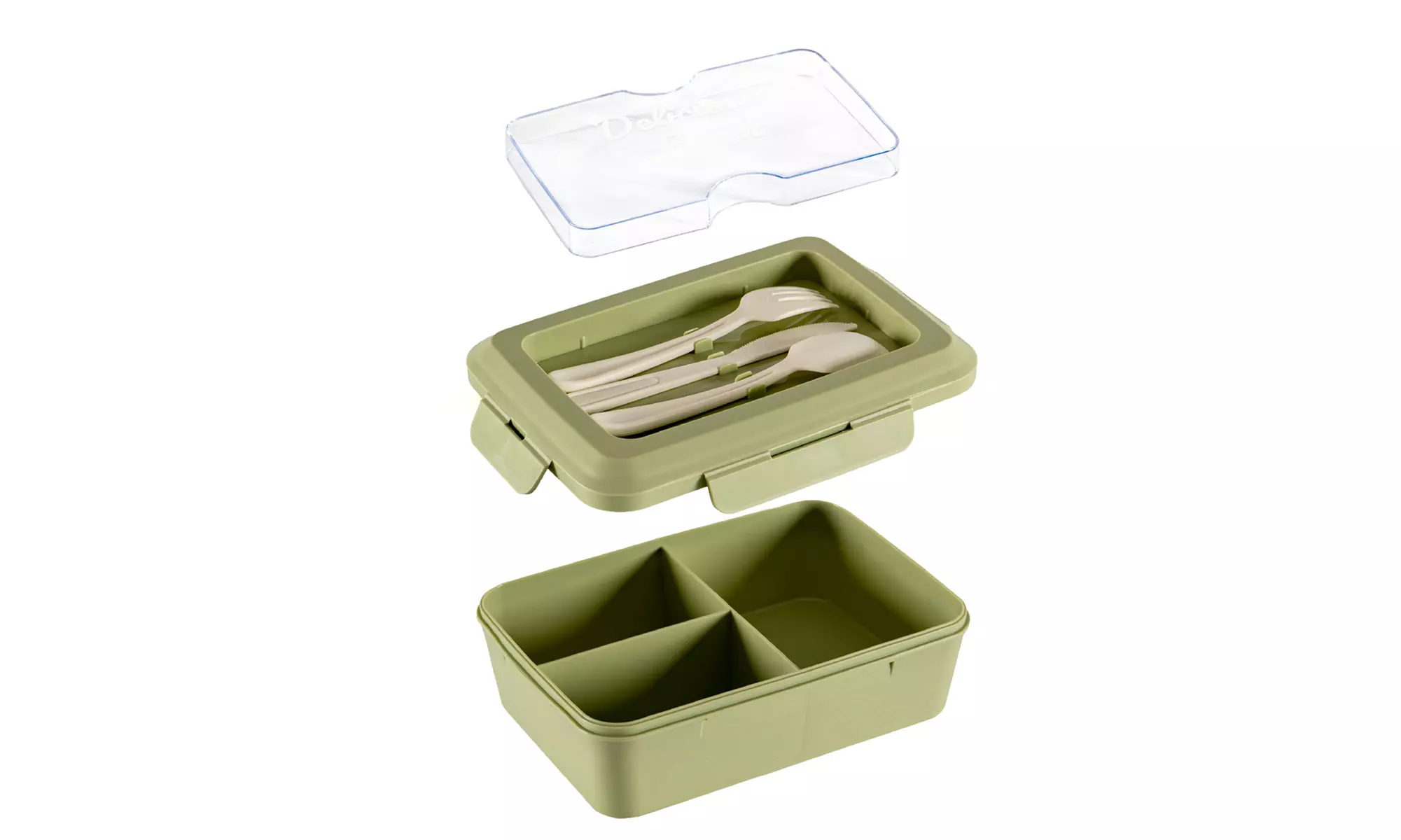 2-teiliges Lunchbox-Set 1300 ml mit Besteck