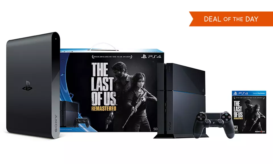Sony PS4 Console with The Last of Us Game Download and PlayStation TV Hardware - Primary Image